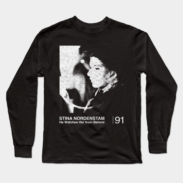 He Watches Her From Behind / Minimalist Graphic Artwork Design Long Sleeve T-Shirt by saudade